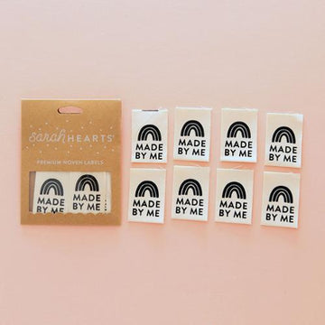 Sarah Hearts Sew in Labels: Made By Me- Black