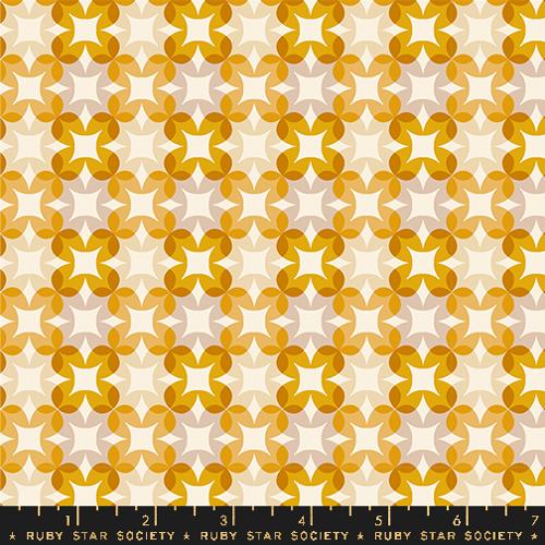 Ruby Star Society WOODLAND PARK: Flower Plaid-Goldenrod (1/4 Yard)