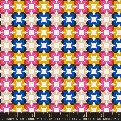 Ruby Star Society WOODLAND PARK: Flower Plaid-Blue Ribbon (1/4 Yard)