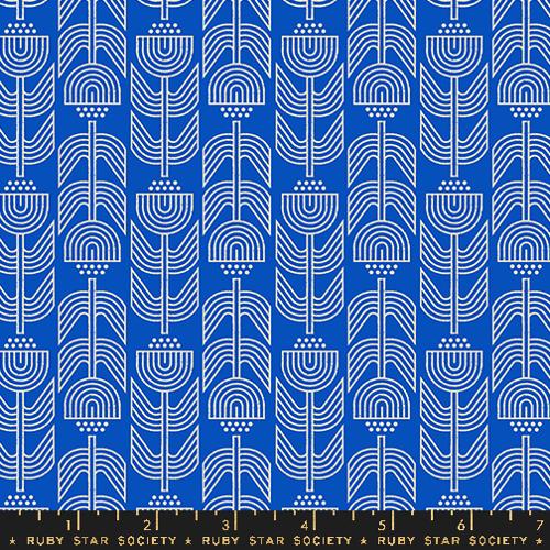 Ruby Star Society WOODLAND PARK: Ironworks-Blue Ribbon (1/4 Yard)