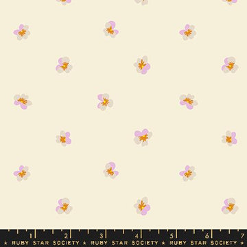 Ruby Star Society BIRD IS THE WORD: Violet-Natural (1/4 Yard)