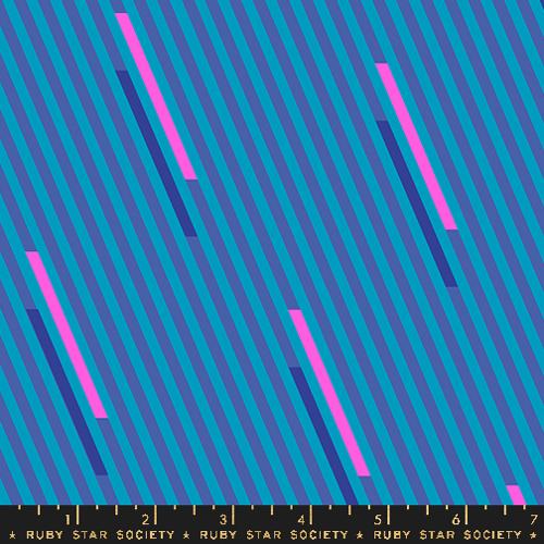 Ruby Star Society EYE CANDY: Stripe-Cerulean (1/4 Yard)
