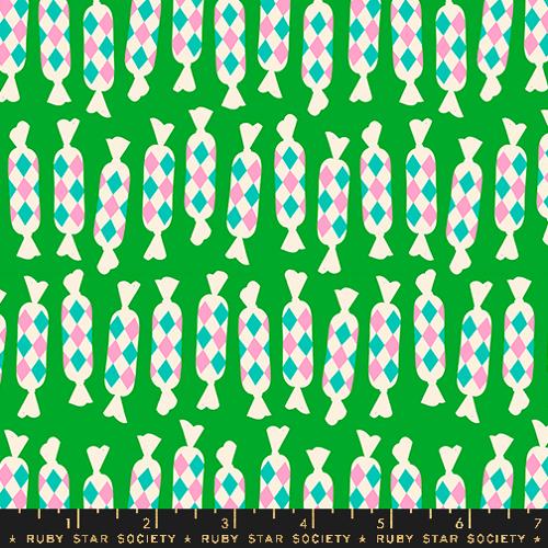Ruby Star Society EYE CANDY: Diamond Candy-Verdant (1/4 Yard)