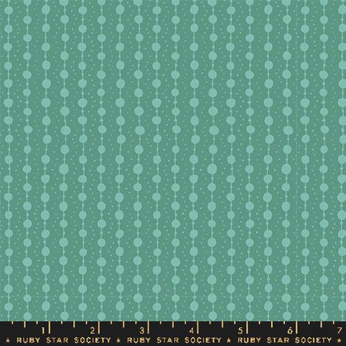 Ruby Star Society ENDPAPER: Pearls-Watercress (1/4 Yard)
