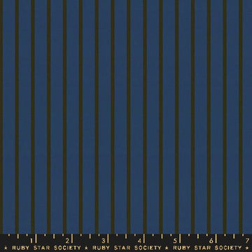 Ruby Star Society Warp Weft-OOH LUCKY LUCKY: Apron Stripe-Navy (1/4 Yard)