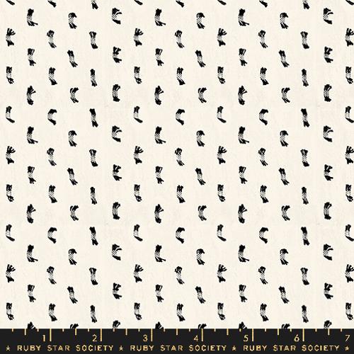 Ruby Star Society Warp Weft-OOH LUCKY LUCKY: Flicker-Natural Black (1/4 Yard)