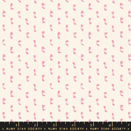 Ruby Star Society Warp Weft-OOH LUCKY LUCKY: Flicker-Natural Pink (1/4 Yard)