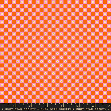 Ruby Star Society ANIMAL ANIMAL: Flower Check-Goldfish(1/4 Yard)