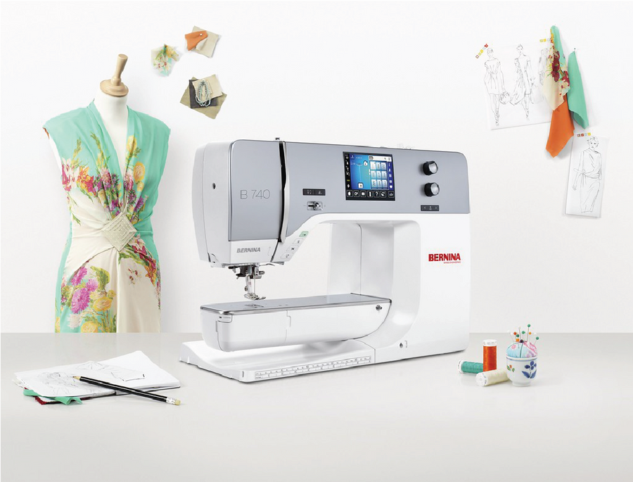 BERNINA 740 Sewing Machine with Dual Feed and 10