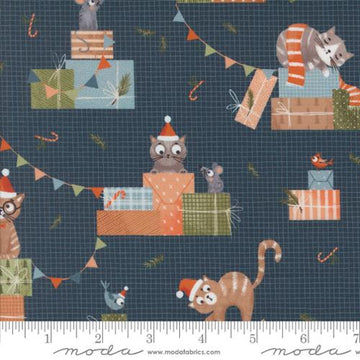 PURRFECT CHRISTMAS: Cats-Midnight (1/4 Yard)