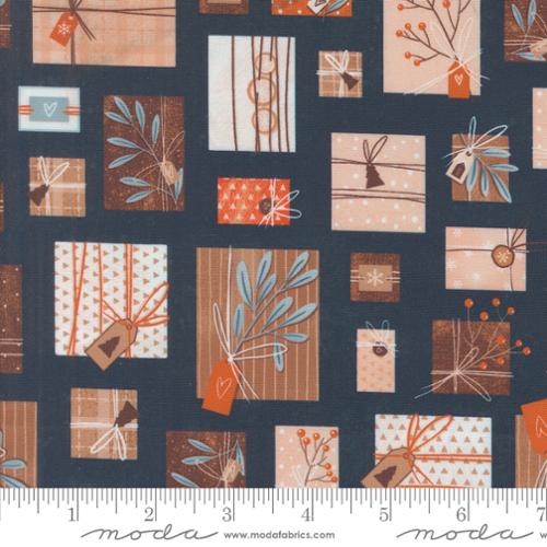 PURRFECT CHRISTMAS: Perfect Presents-Midnight (1/4 Yard)