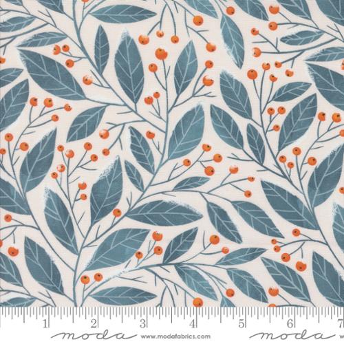 PURRFECT CHRISTMAS: Christmas Greenery-Peral (1/4 Yard)