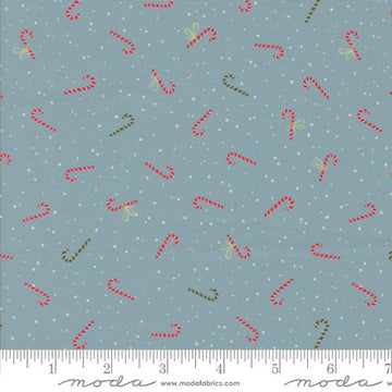 PURRFECT CHRISTMAS: Candy Canes-Igloo (1/4 Yard)