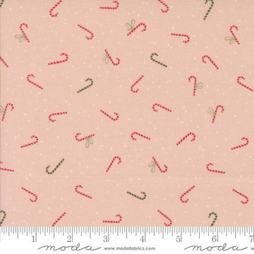PURRFECT CHRISTMAS: Candy Canes-Bubblegum (1/4 Yard)