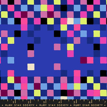Ruby Star Society GLOW GARDEN: Pixels-Blacklight (1/4 Yard)