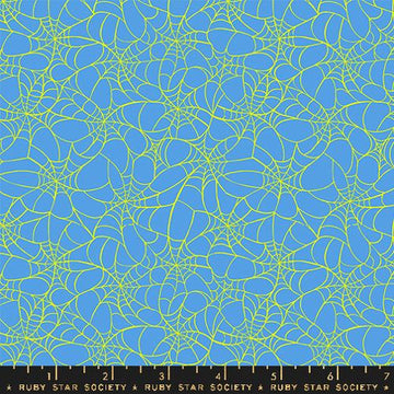 Ruby Star Society GLOW GARDEN: Tangled Web-Lindley Blue (1/4 Yard)