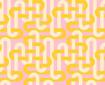 GROOVE: Woven Geometrics-Sorbet (1/4 Yard)