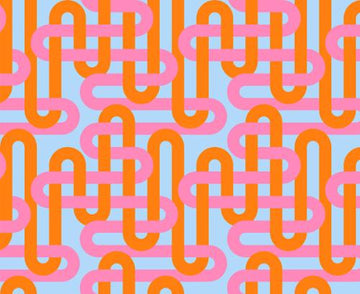 GROOVE: Woven Geometrics-Summer Sky (1/4 Yard)