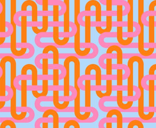 GROOVE: Woven Geometrics-Summer Sky (1/4 Yard)