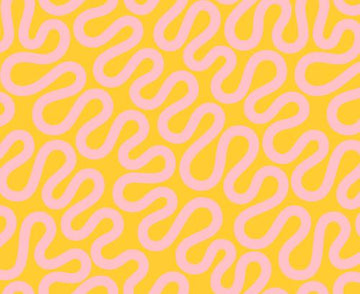 GROOVE: Unspooled Geometric Swirls-Sunshine Glow (1/4 Yard)