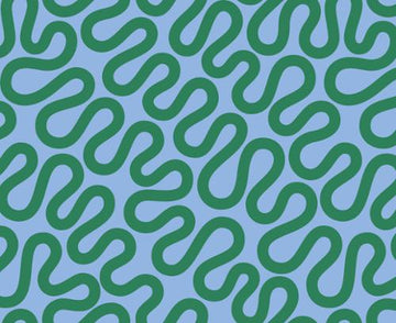 GROOVE: Unspooled Geometric Swirls-Spring (1/4 Yard)