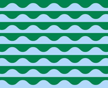 GROOVE: Wavy Geometric Stripe-Horizon (1/4 Yard)