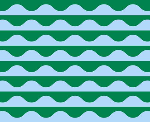 GROOVE: Wavy Geometric Stripe-Horizon (1/4 Yard)