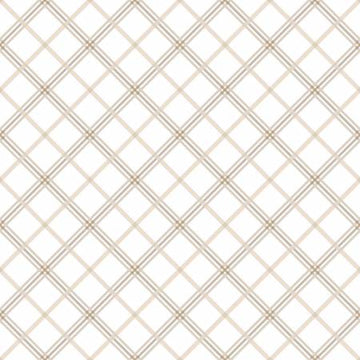 Kimberbell Basics: Plaid-Cream/Taupe (1/4 Yard)