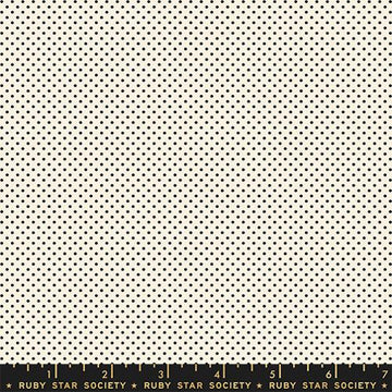 Ruby Star Society CATNAP: Mini Dots-Black on Natural (1/4 Yard)