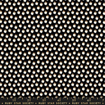 Ruby Star Society CATNAP: Ditsy Apples-Black (1/4 Yard)