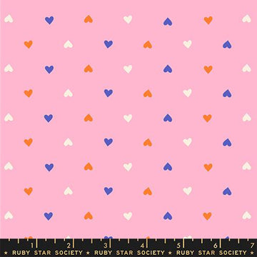 Ruby Star Society BEST DAY EVER: Hearts-Posy (1/4 Yard)