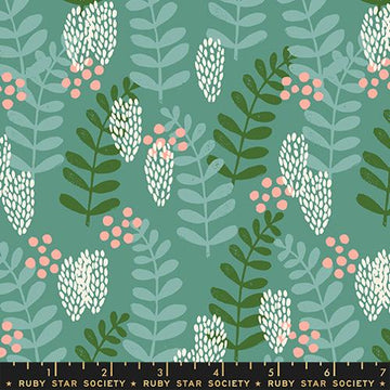 Ruby Star Society REIMAGINED LANDSCAPES: Fern Dell-Watercres (1/4 Yard)