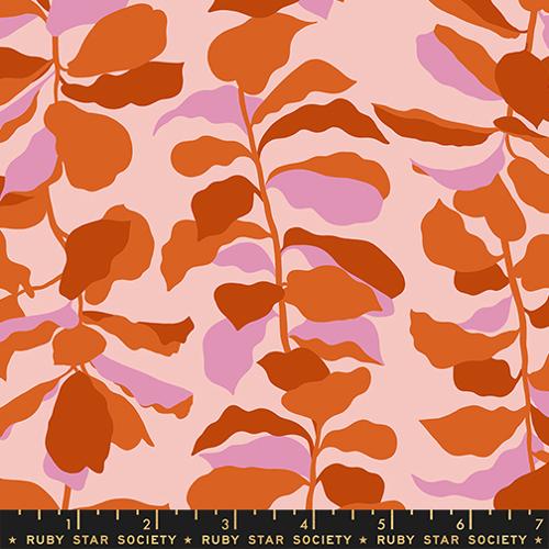 Ruby Star Society CALATHEA: Fiddle Leaf-Calathea Cayenne (1/4 Yard ...