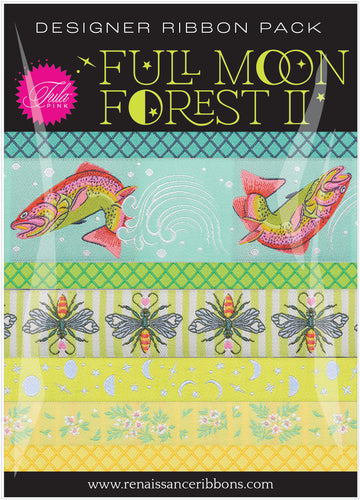 Tula Pink FULL MOON FOREST II: Enchanted-Designer Ribbon Pack