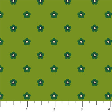 Wild Abandon: Whimsy- Green (1/4 Yard)