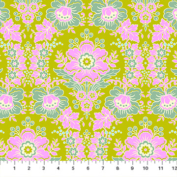 FULL BLOOM: Eloise-Chartreuse (1/4 Yard)