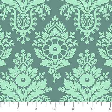 FULL BLOOM: Lulu-Verdigris (1/4 Yard)