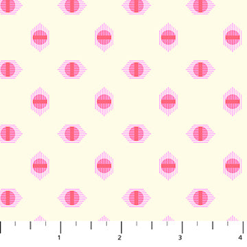 FULL BLOOM: Dot-Coral (1/4 Yard)