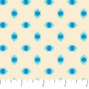 FULL BLOOM: Dot-Blue (1/4 Yard)