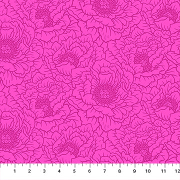 FULL BLOOM: Peony-Violet (1/4 Yard)
