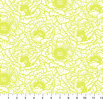 FULL BLOOM: Peony-Cream (1/4 Yard)
