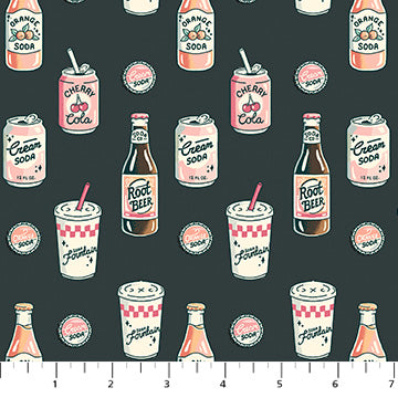 OVEN FRESH: Soda-Charcoal (1/4 Yard)
