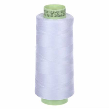 Mettler: Silk Finish 60wt Cotton Thread 3000yd/2743M White