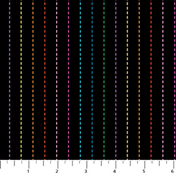 DUSK: Stripe-Black/Multi (1/4 Yard)