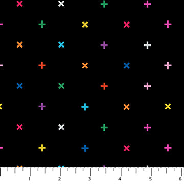 DUSK: X-Black/Multi (1/4 Yard)