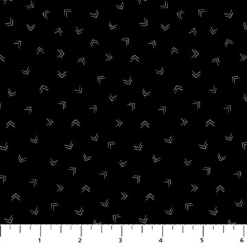 DUSK: Arrows-Black/Gray (1/4 Yard)