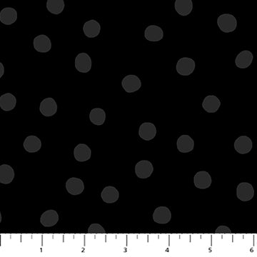 DUSK: Large Dots-Black (1/4 Yard)