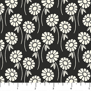 POP SUGAR: Upsy Daisy-Licorice (1/4 Yard)