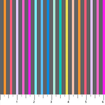 DEWFALL: Solid Stripe-Gray/Multi (1/4 Yard)