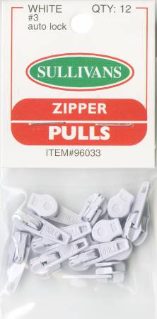 #3 Zipper Pulls- White